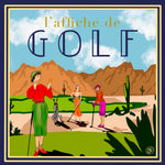 Load image into Gallery viewer, L&#39;affiche de Golf Small Silk Square Scarf
