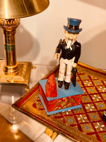 Load image into Gallery viewer, Vintage Cast Iron Mechanical Bank “Uncle Sam Bank”
