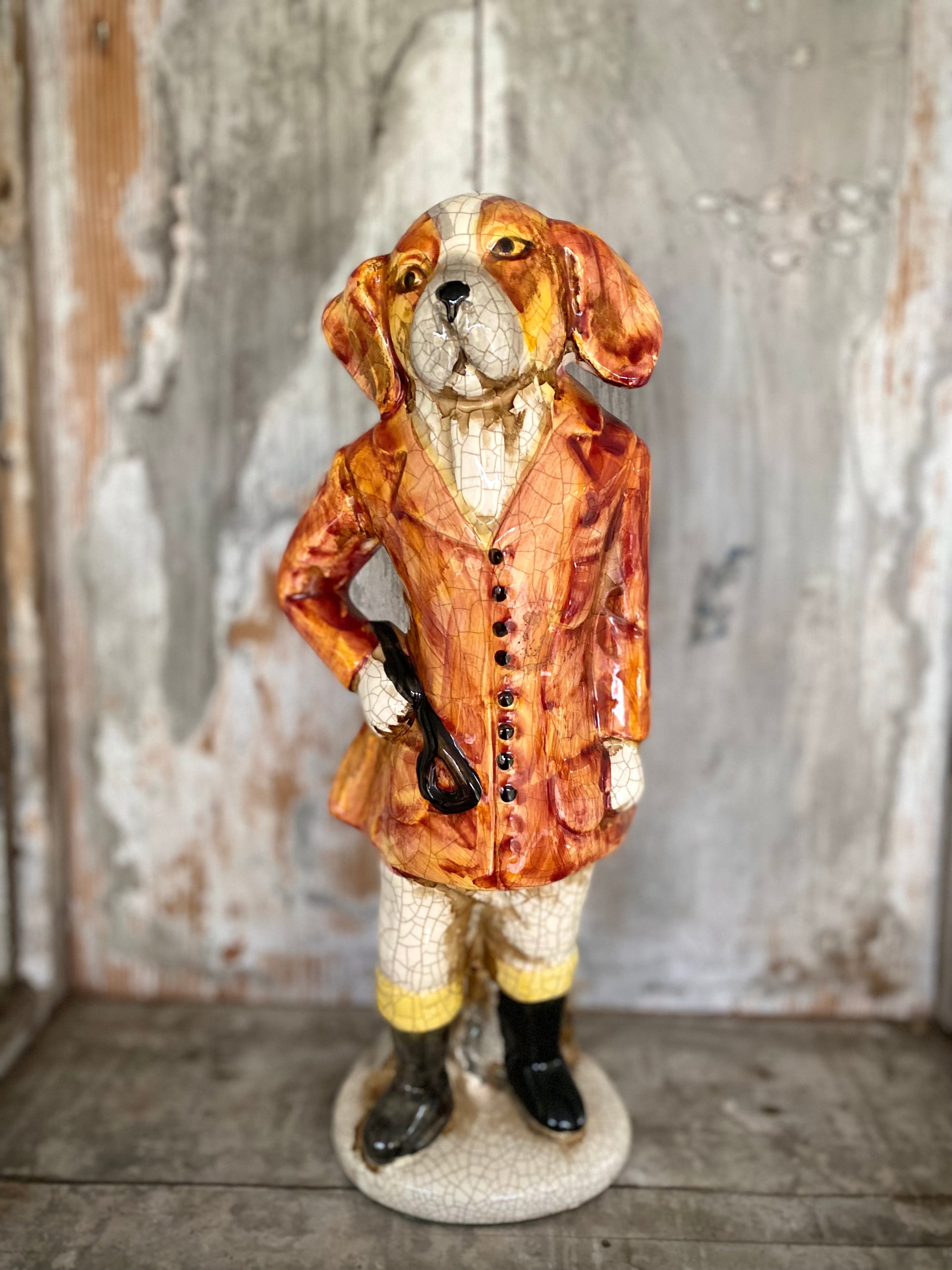Vintage ceramic figurine « Dog »