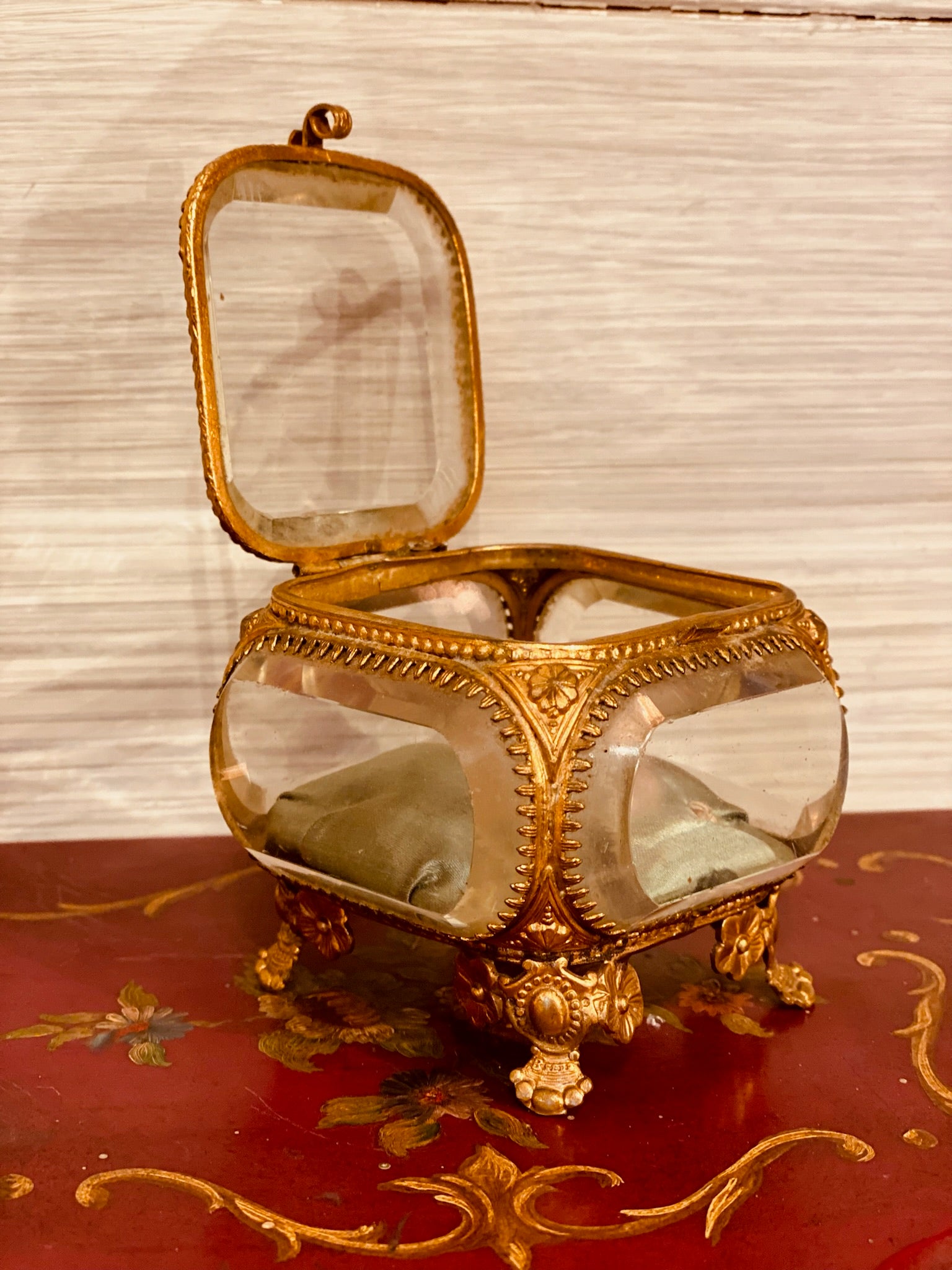 Antique French jewelry box from Bisauté