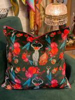 Load image into Gallery viewer, The White Stag Luxury Velvet Cushion
