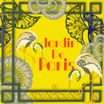 Load image into Gallery viewer, Jardin De Paris Yellow Small Silk Square Scarf
