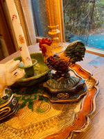 Load image into Gallery viewer, Vintage Doorstop set &quot;Rooster &amp; Pig&quot;
