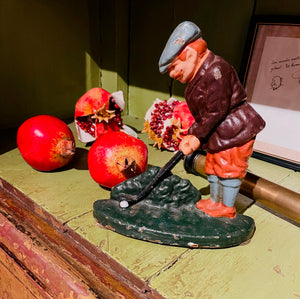 Vintage Doorstop "Golfer"