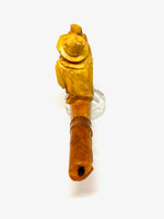 Load image into Gallery viewer, Antique Pipe Man with barrel organ and monkey

