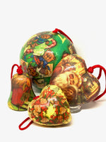 Load image into Gallery viewer, Christmas Décoration Old Papier Maché Christmas Balls (set 2)
