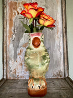 Load image into Gallery viewer, Vintage Water Jug &quot;Parrot&quot; Barbotine
